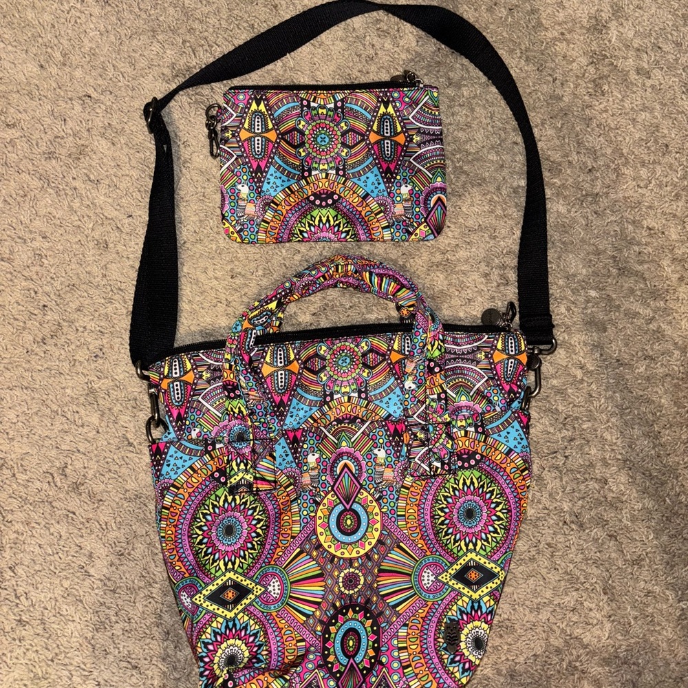 Colorful Patterned Women's Bag Set